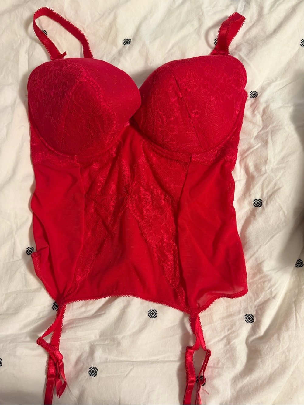 Fig leaves 36FF Lace Bustier Corset Top - Women Intimates & Sleepwear